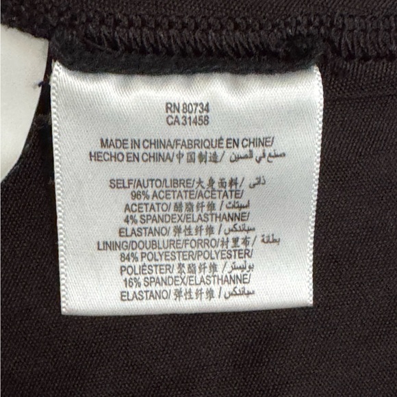 BCBGMaxAzria Black Sleeveless Ruched top NWOT - Picture 8 of 8